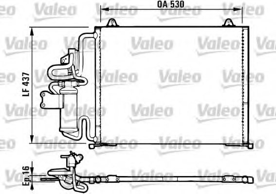VALEO 816987 Condenser, air conditioning